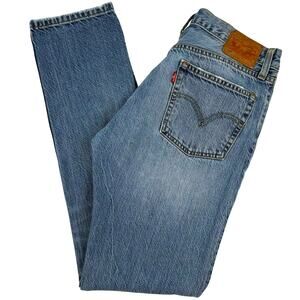 Levi’s 501 Straight Leg Jeans Distressed Cotton 27x32 Classic Modern